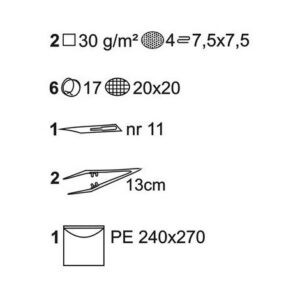 Zestaw do zmiany opatrunku  MA-991-ZEB2-161 Matoset rozbudowany